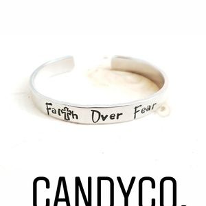 Faith over fear cuff Bracelet